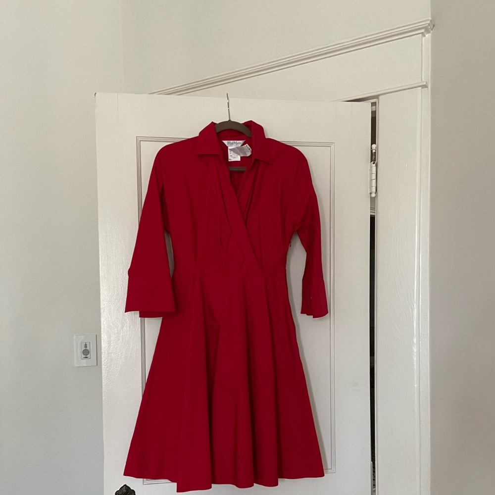MaxMara Red swing dress
